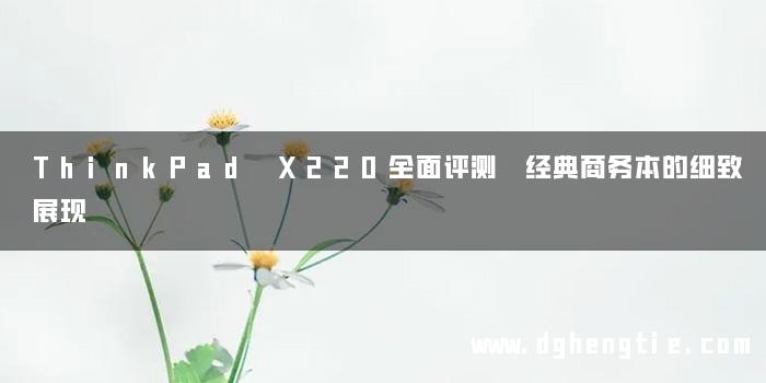 ThinkPad X220全面评测 经典商务本的细致展现